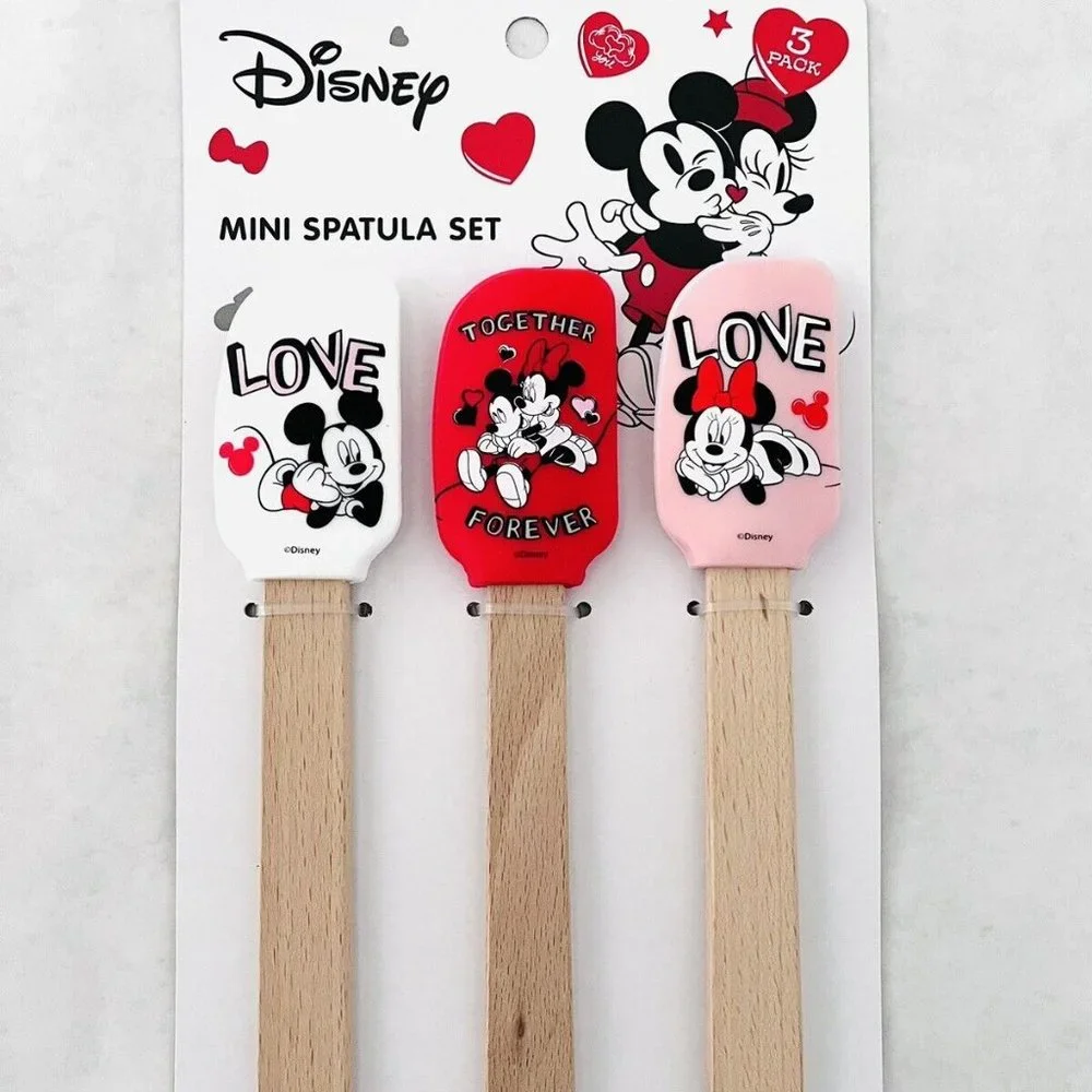 Disney Mickey And Minnie Spatula Set NWT